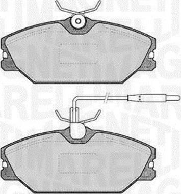 Magneti Marelli 363916060817 - Brake Pad Set, disc brake www.autospares.lv