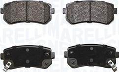 Magneti Marelli 363916060872 - Brake Pad Set, disc brake www.autospares.lv