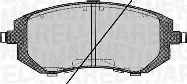 Magneti Marelli 363916060399 - Brake Pad Set, disc brake www.autospares.lv