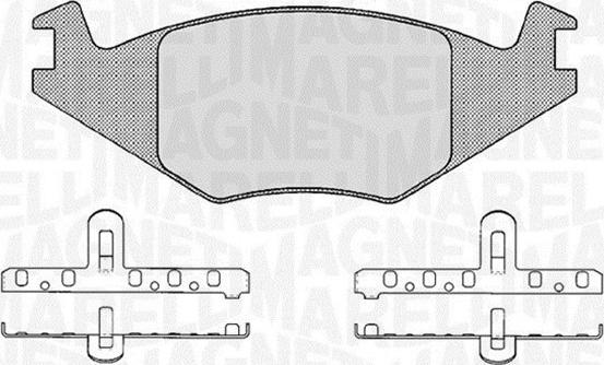 Magneti Marelli 363916060395 - Brake Pad Set, disc brake www.autospares.lv