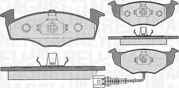 Magneti Marelli 363916060396 - Brake Pad Set, disc brake www.autospares.lv