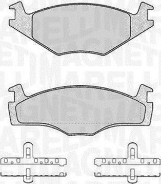 Magneti Marelli 363916060393 - Тормозные колодки, дисковые, комплект www.autospares.lv