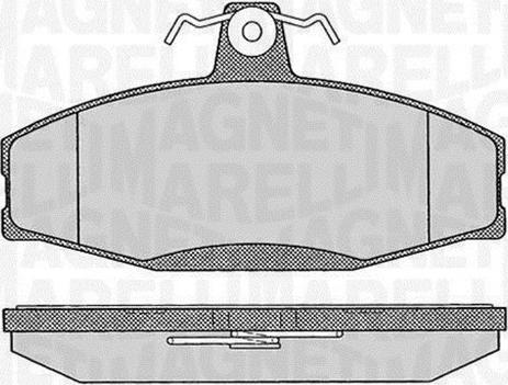 Magneti Marelli 363916060397 - Bremžu uzliku kompl., Disku bremzes autospares.lv