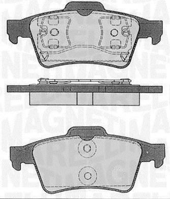 Magneti Marelli 363916060349 - Bremžu uzliku kompl., Disku bremzes www.autospares.lv