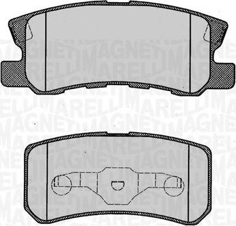 Magneti Marelli 363916060340 - Тормозные колодки, дисковые, комплект www.autospares.lv