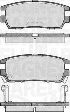 Magneti Marelli 363916060341 - Brake Pad Set, disc brake www.autospares.lv