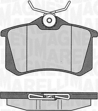 Magneti Marelli 363916060348 - Brake Pad Set, disc brake www.autospares.lv