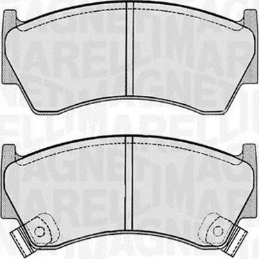 Magneti Marelli 363916060343 - Brake Pad Set, disc brake www.autospares.lv