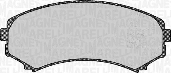 Magneti Marelli 363916060342 - Тормозные колодки, дисковые, комплект www.autospares.lv