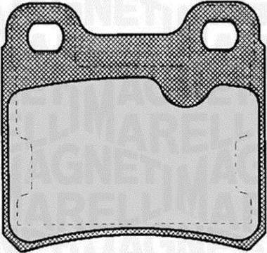 Magneti Marelli 363916060359 - Тормозные колодки, дисковые, комплект www.autospares.lv