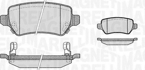 Magneti Marelli 363916060356 - Brake Pad Set, disc brake www.autospares.lv