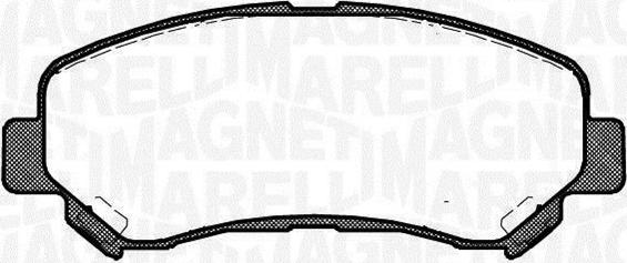 Magneti Marelli 363916060351 - Bremžu uzliku kompl., Disku bremzes www.autospares.lv