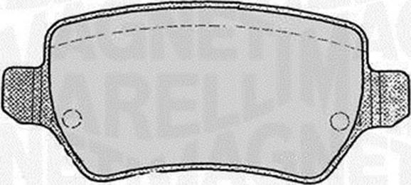 Magneti Marelli 363916060358 - Brake Pad Set, disc brake www.autospares.lv