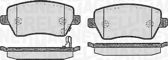 Magneti Marelli 363916060353 - Brake Pad Set, disc brake www.autospares.lv