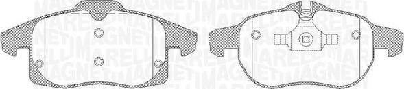 Magneti Marelli 363916060369 - Brake Pad Set, disc brake www.autospares.lv