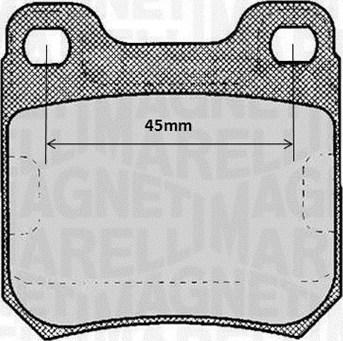 Magneti Marelli 363916060368 - Brake Pad Set, disc brake www.autospares.lv