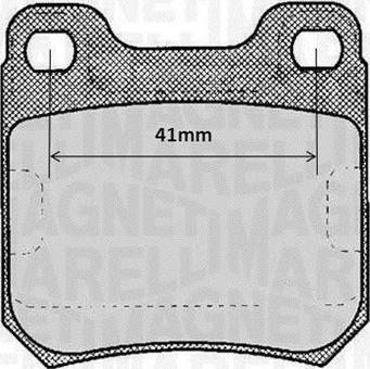 Magneti Marelli 363916060367 - Brake Pad Set, disc brake www.autospares.lv