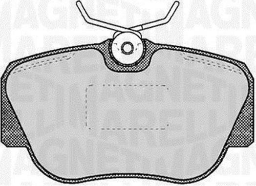 Magneti Marelli 363916060305 - Brake Pad Set, disc brake www.autospares.lv