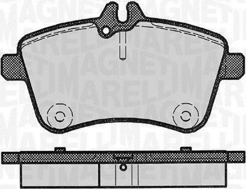 Magneti Marelli 363916060302 - Bremžu uzliku kompl., Disku bremzes www.autospares.lv