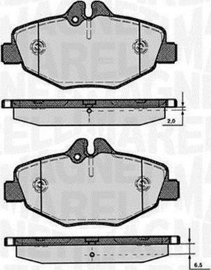 Magneti Marelli 363916060318 - Bremžu uzliku kompl., Disku bremzes autospares.lv