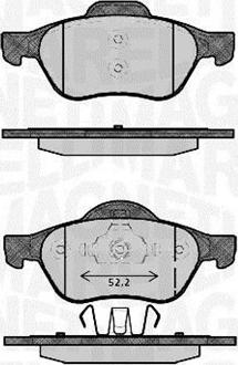 Magneti Marelli 363916060384 - Тормозные колодки, дисковые, комплект www.autospares.lv