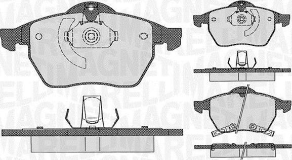 Magneti Marelli 363916060386 - Brake Pad Set, disc brake www.autospares.lv