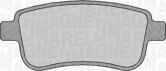 Magneti Marelli 363916060382 - Bremžu uzliku kompl., Disku bremzes www.autospares.lv