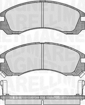 Magneti Marelli 363916060339 - Brake Pad Set, disc brake www.autospares.lv