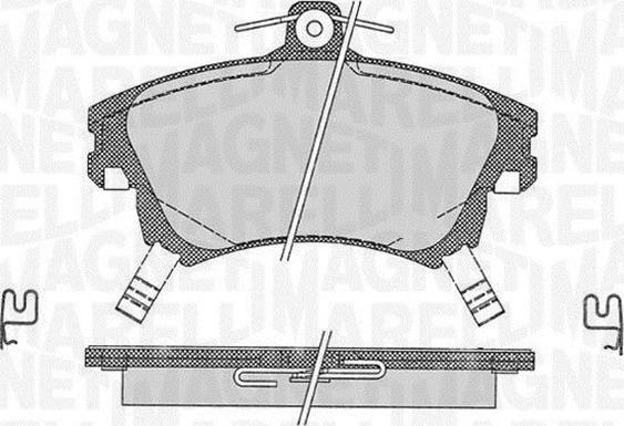 Magneti Marelli 363916060335 - Bremžu uzliku kompl., Disku bremzes autospares.lv