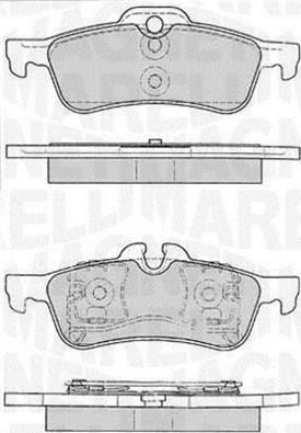 Magneti Marelli 363916060331 - Bremžu uzliku kompl., Disku bremzes www.autospares.lv