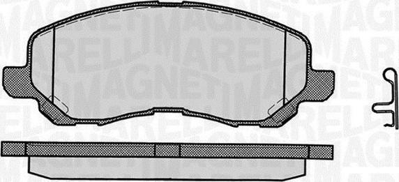 Magneti Marelli 363916060338 - Тормозные колодки, дисковые, комплект www.autospares.lv