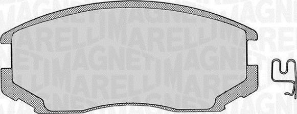 Magneti Marelli 363916060333 - Тормозные колодки, дисковые, комплект www.autospares.lv