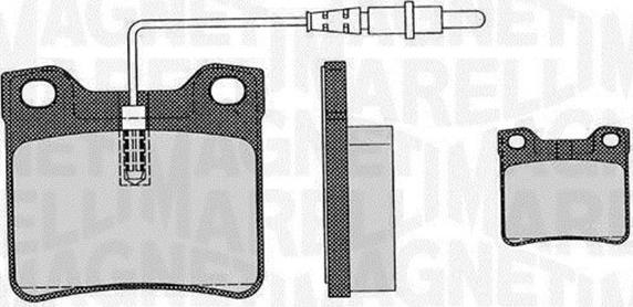 Magneti Marelli 363916060326 - Bremžu uzliku kompl., Disku bremzes autospares.lv