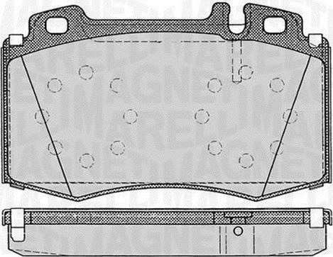 Magneti Marelli 363916060320 - Bremžu uzliku kompl., Disku bremzes www.autospares.lv