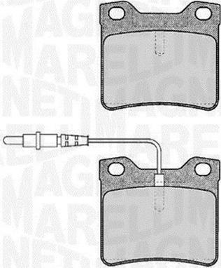 Magneti Marelli 363916060375 - Bremžu uzliku kompl., Disku bremzes autospares.lv