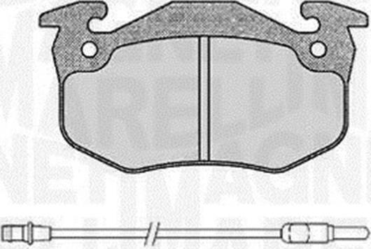 Magneti Marelli 363916060378 - Bremžu uzliku kompl., Disku bremzes autospares.lv