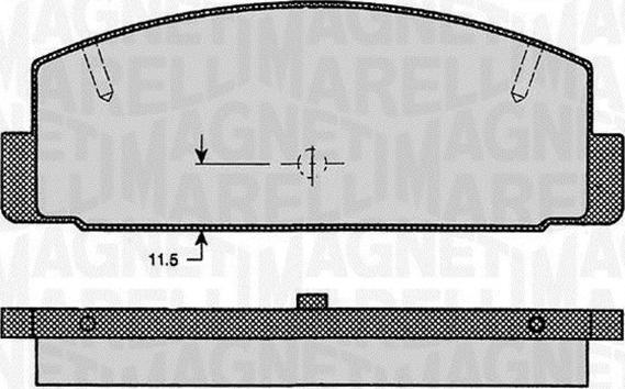 Magneti Marelli 363916060294 - Bremžu uzliku kompl., Disku bremzes www.autospares.lv