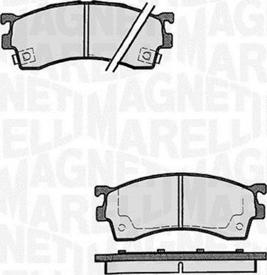 Magneti Marelli 363916060296 - Bremžu uzliku kompl., Disku bremzes www.autospares.lv