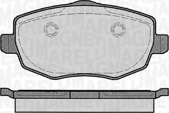 Magneti Marelli 363916060291 - Bremžu uzliku kompl., Disku bremzes www.autospares.lv