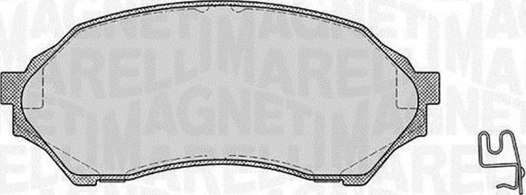 Magneti Marelli 363916060293 - Bremžu uzliku kompl., Disku bremzes www.autospares.lv