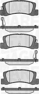 Magneti Marelli 363916060292 - Brake Pad Set, disc brake www.autospares.lv