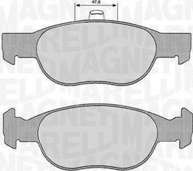 Magneti Marelli 363916060240 - Bremžu uzliku kompl., Disku bremzes www.autospares.lv