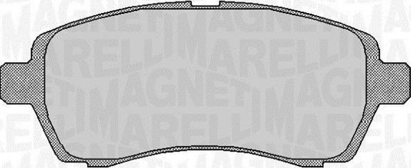 Magneti Marelli 363916060254 - Bremžu uzliku kompl., Disku bremzes www.autospares.lv