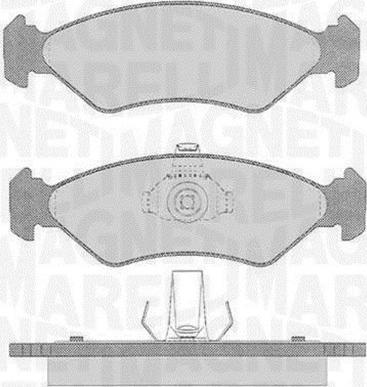 Magneti Marelli 363916060250 - Bremžu uzliku kompl., Disku bremzes autospares.lv