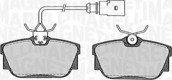 Magneti Marelli 363916060258 - Brake Pad Set, disc brake www.autospares.lv