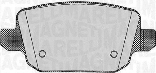 Magneti Marelli 363916060257 - Тормозные колодки, дисковые, комплект www.autospares.lv