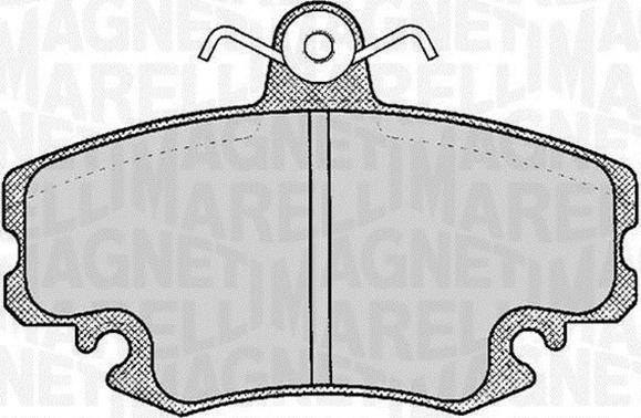 Magneti Marelli 363916060204 - Brake Pad Set, disc brake www.autospares.lv