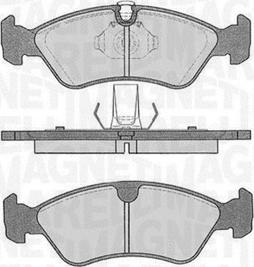 Magneti Marelli 363916060205 - Bremžu uzliku kompl., Disku bremzes autospares.lv