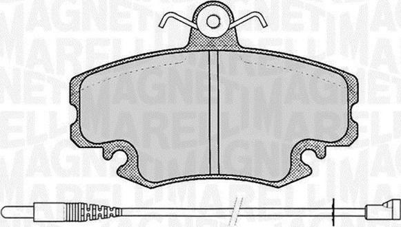 Magneti Marelli 363916060203 - Bremžu uzliku kompl., Disku bremzes autospares.lv