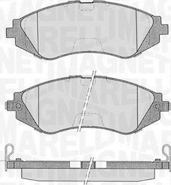 Magneti Marelli 363916060207 - Bremžu uzliku kompl., Disku bremzes autospares.lv